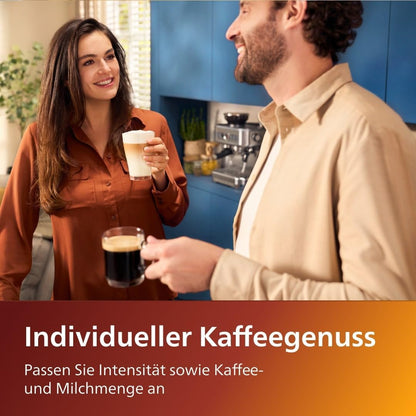 Serie 5400 Kaffeevollautomat – LatteGo Milchsystem,12 Kaffeespezialitäten,Intuitives Display,4 Benutzerprofile,Chrom (EP5447/90)